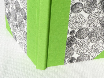 Cloth bound pocket directory bright green