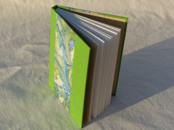Carnet à croquis en toile verte, papier 160g