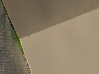Carnet à croquis en toile verte, papier 160g