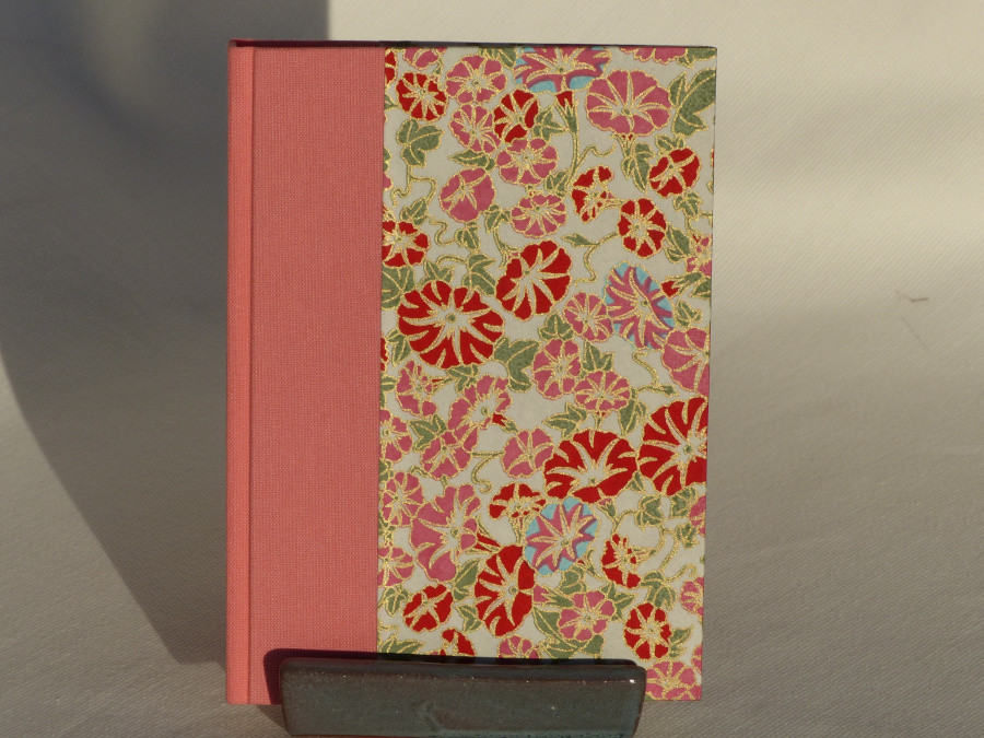 Carnet de note en toile rose