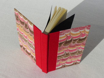 Small cloth notebook red