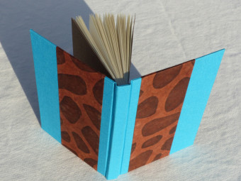 Carnet à croquis en toile turquoise, papier 90g