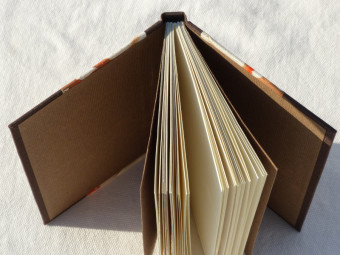 Carnet à croquis en toile marron, papier 90g