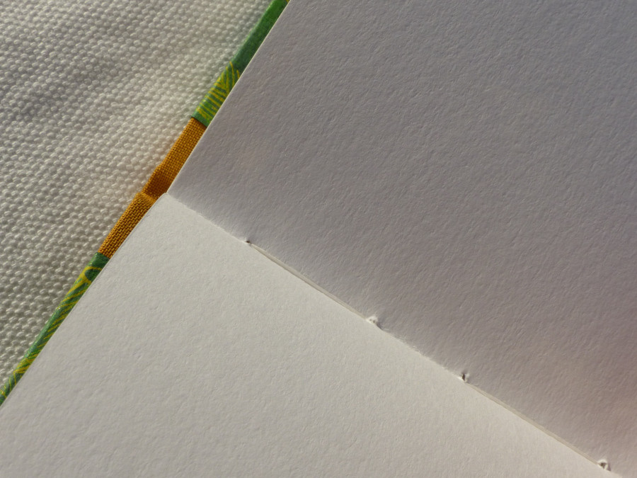 Carnet à croquis en toile ocre, papier 160g
