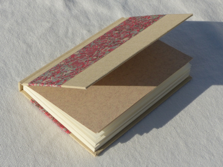 Carnet à croquis en toile beige, papier 90g