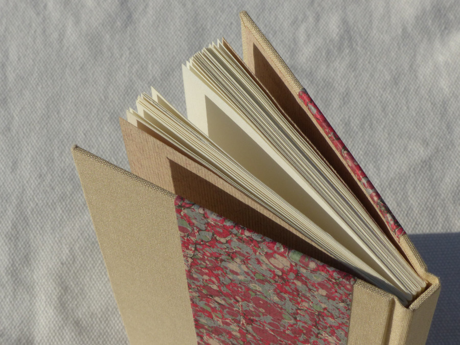 Carnet à croquis en toile beige, papier 90g