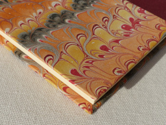 Cloth notebook, plum-color