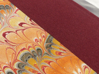 Cloth notebook, plum-color