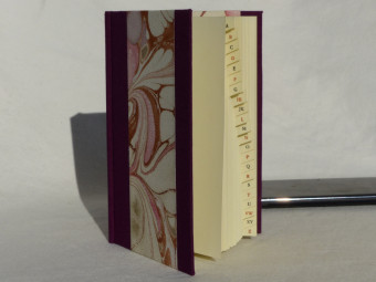 Répertoire de poche en toile prune