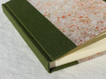 Small directory, binding cloth, khaki